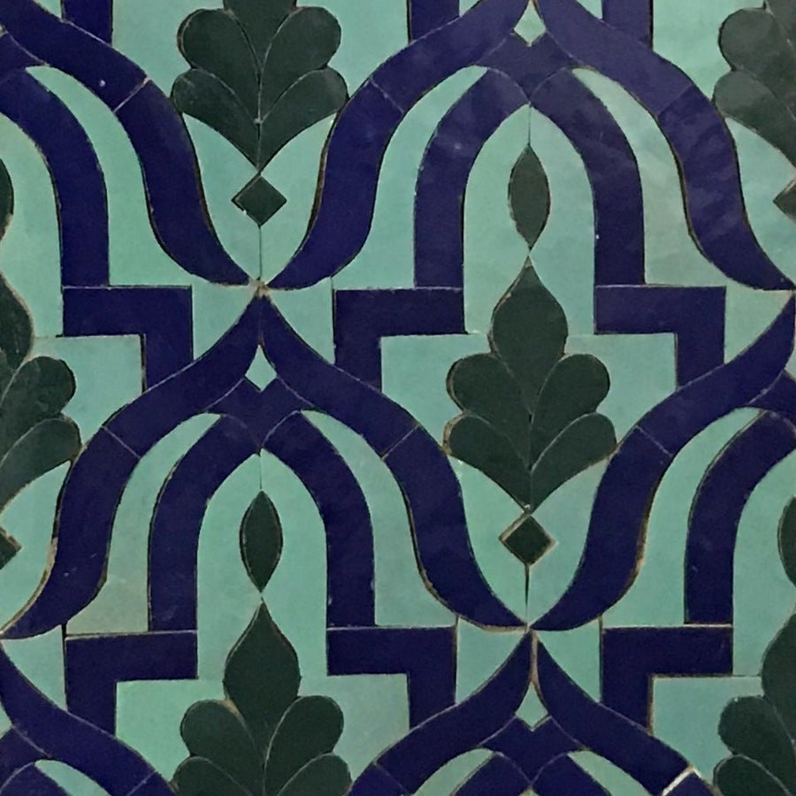 Handmade Moroccan zellige tile installed in a luxury project