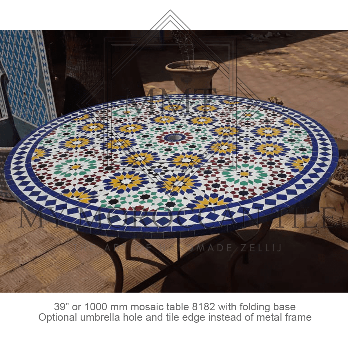 Fez Moroccan Mosaic Table Top 8182 - My Moroccan Tile