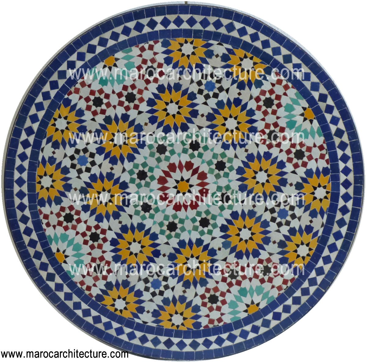Fez Moroccan Mosaic Table Top 8182 - My Moroccan Tile
