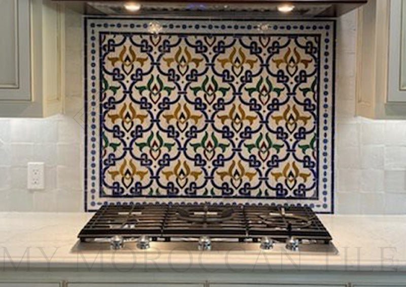 Floral Mosaic Tile - My Moroccan Tile
