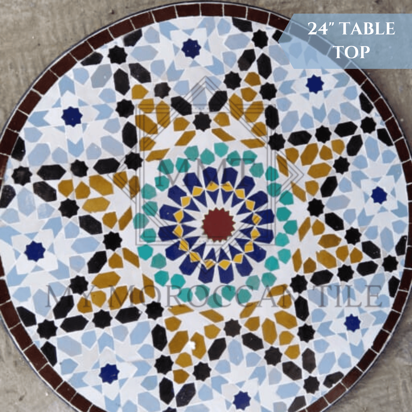 Moroccan Mosaic Table 916 - My Moroccan Tile