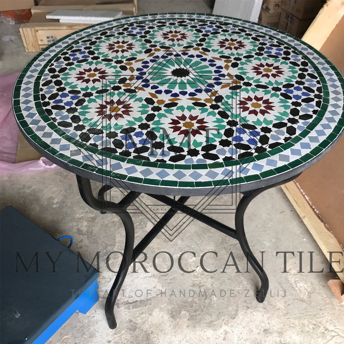 Sixteen Pointed Mosaic Table Top 1915 - My Moroccan Tile