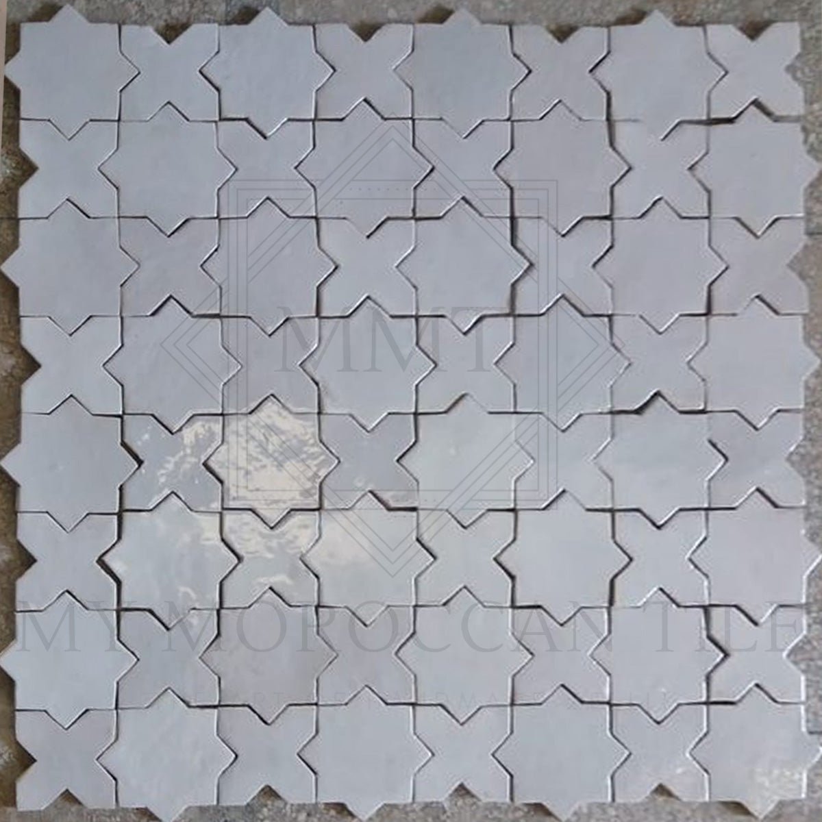 Star and Cross Moroccan Terracotta Pavers - My Moroccan Tile