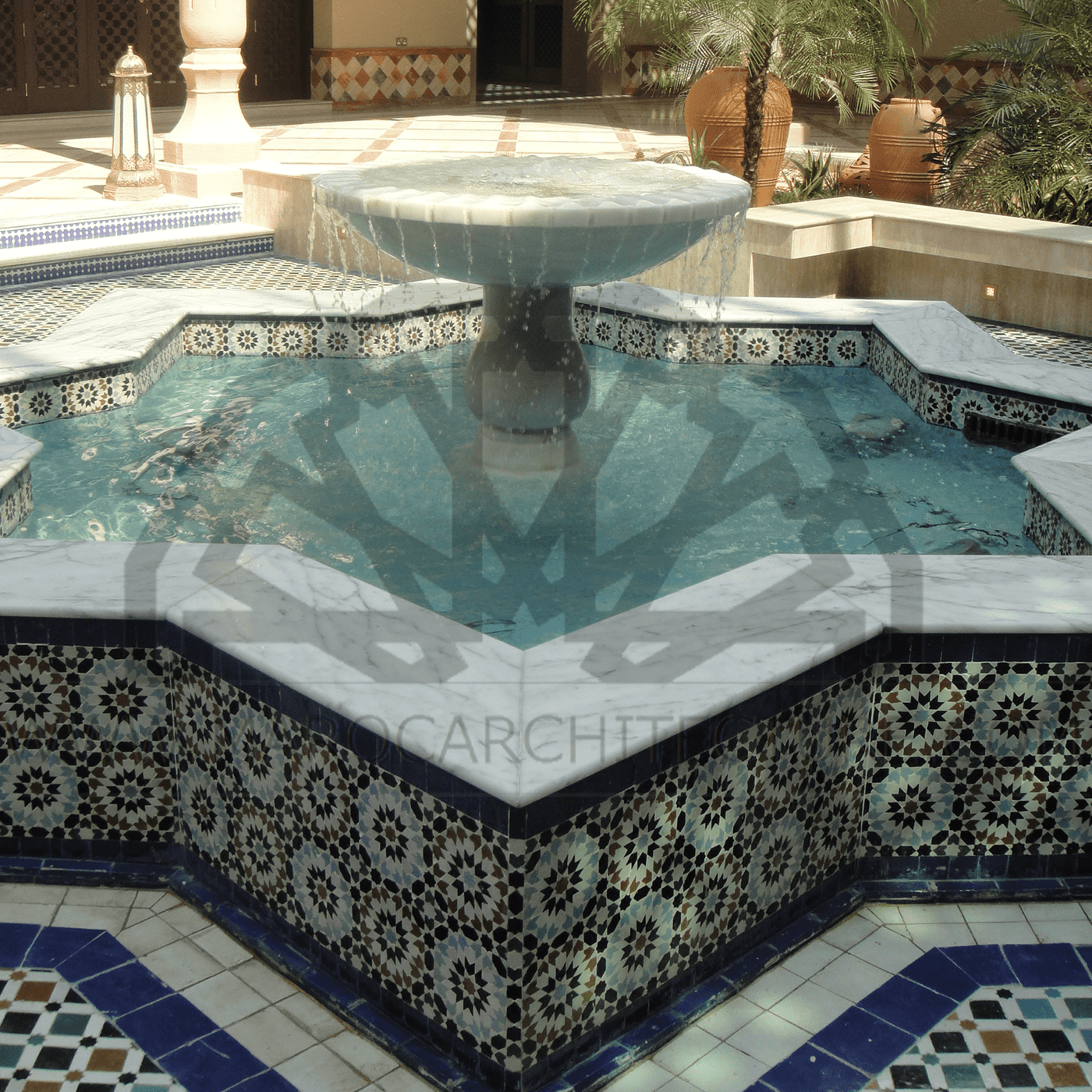 Fontaines au sol Moroccan tile collection