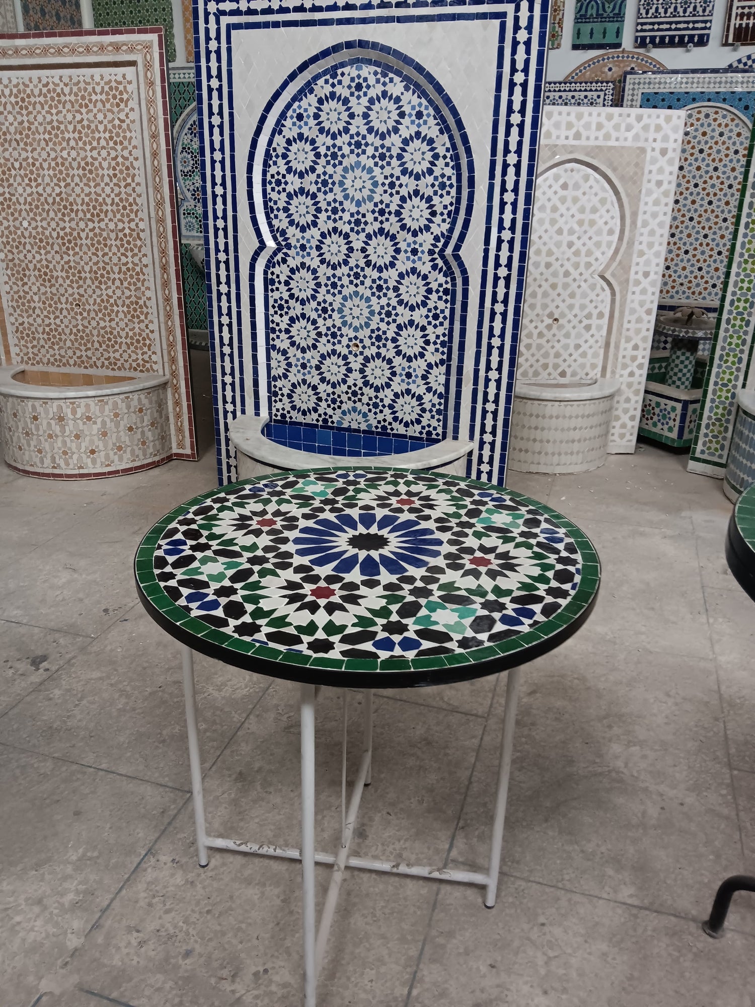Tables en mosaïque