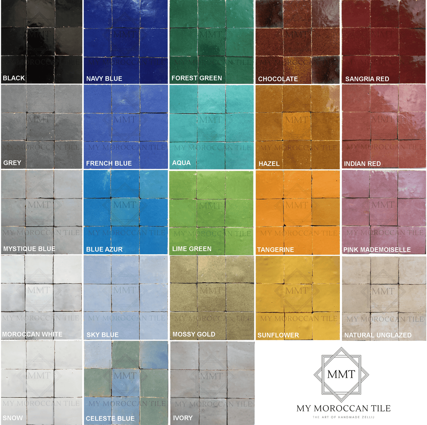 Échantillons Moroccan tile collection