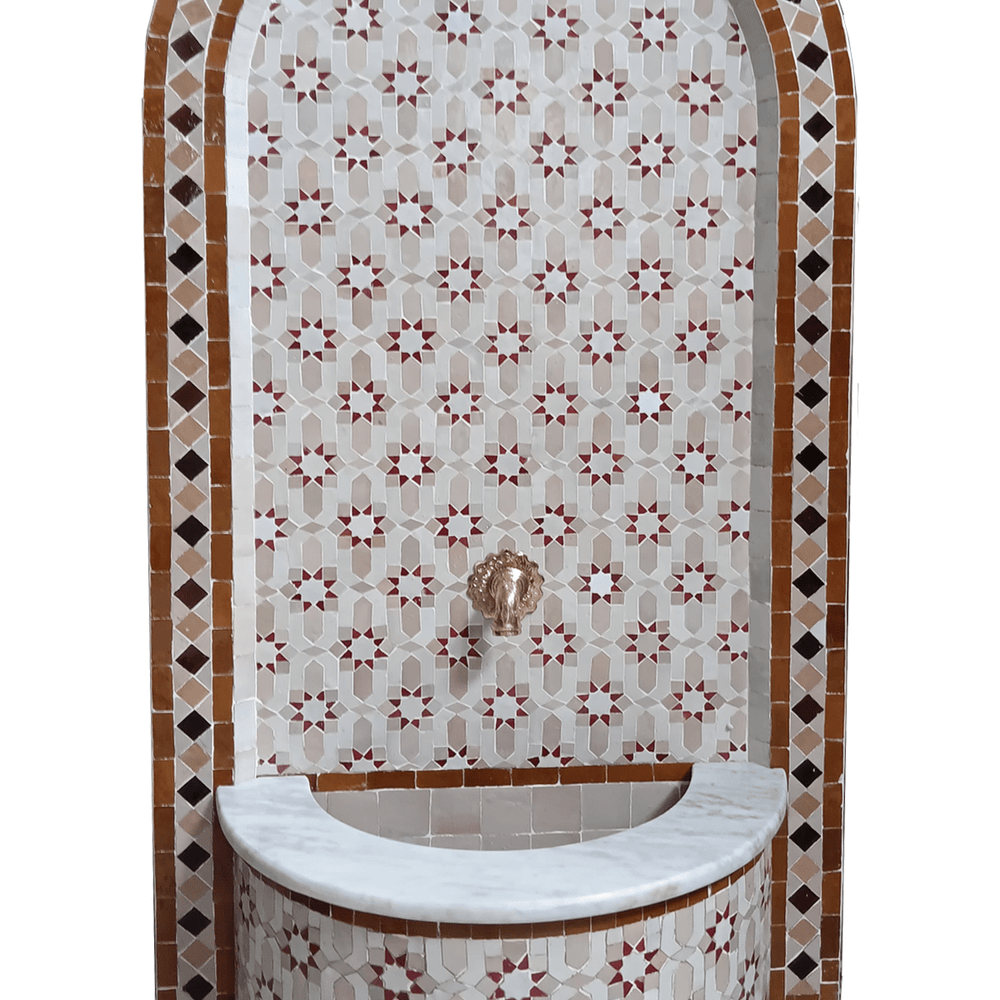 Mosaic wall fountain TARSIA - BR - My Moroccan Tile