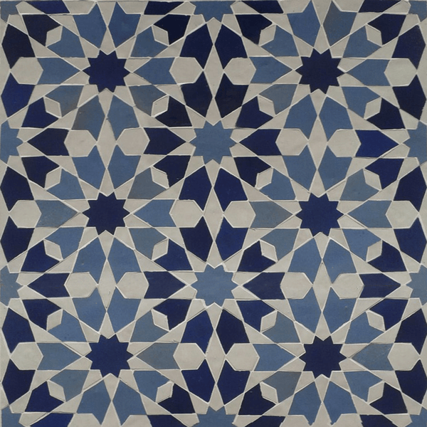 Ten pointed star Alhambra mosaic - My Moroccan Tile