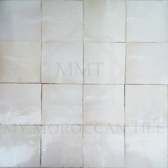 Ivory Moroccan Zellige Tile