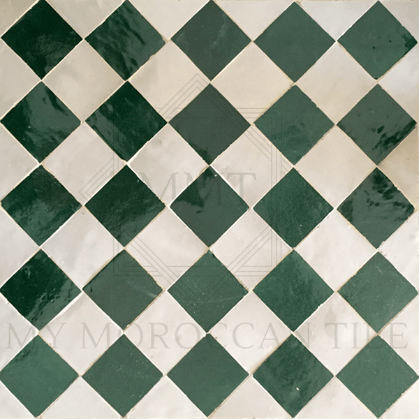 Checker Mosaic Tile - My Moroccan Tile