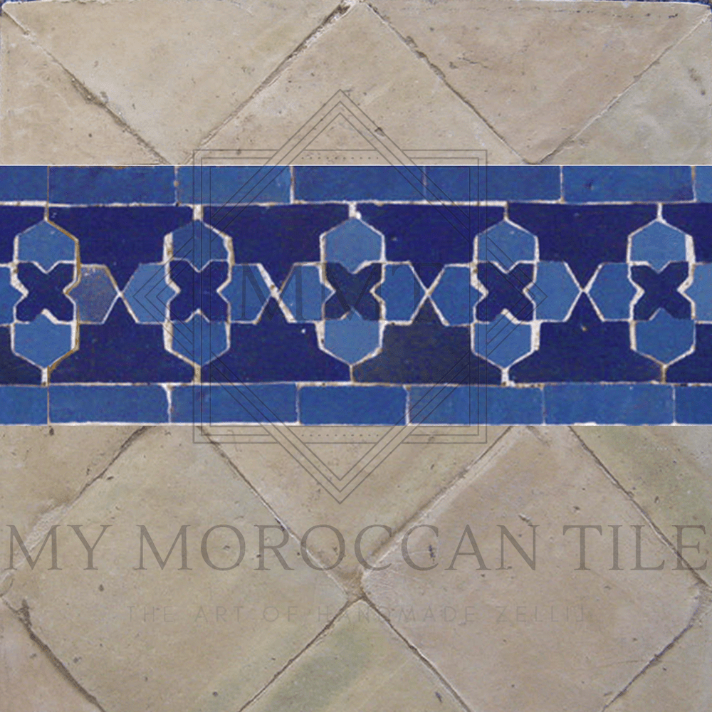 
                  
                    Clover Mosaic Border - My Moroccan Tile
                  
                