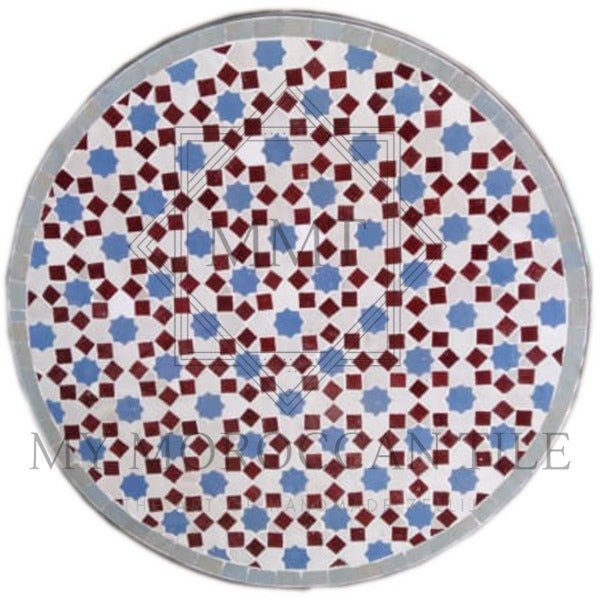 Eight Pointed Mosaic Table Top 1801 - My Moroccan Tile