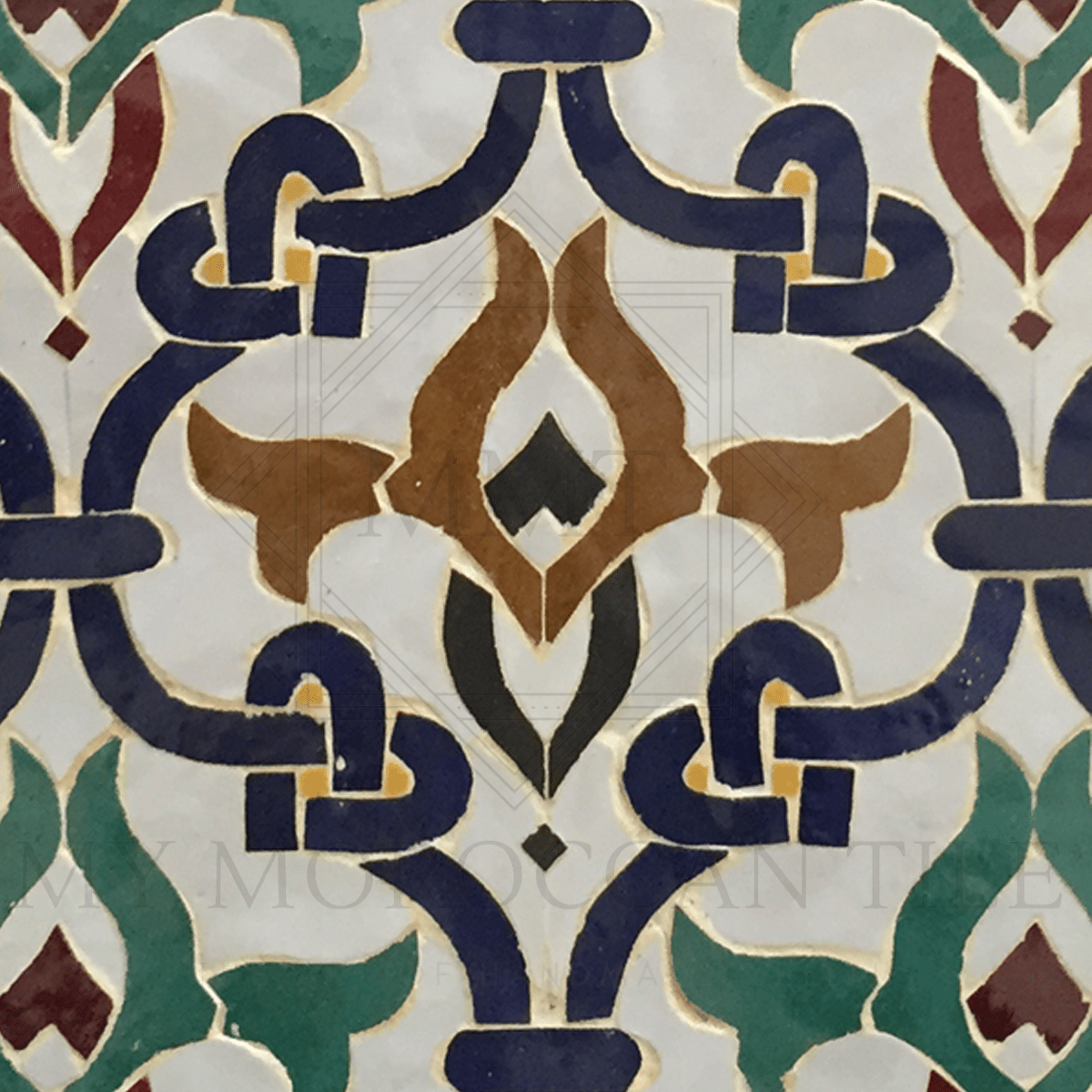 Floral Mosaic Tile - My Moroccan Tile