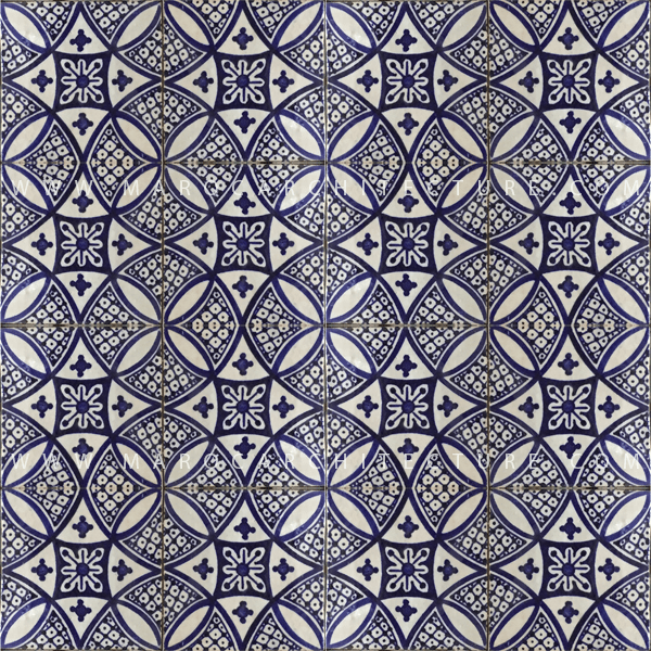 
                  
                    Hand painted Moroccan tile – 17111 - My Moroccan Tile
                  
                
