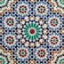 Medina Lounge Moroccan mosaic backsplash in custom color combination