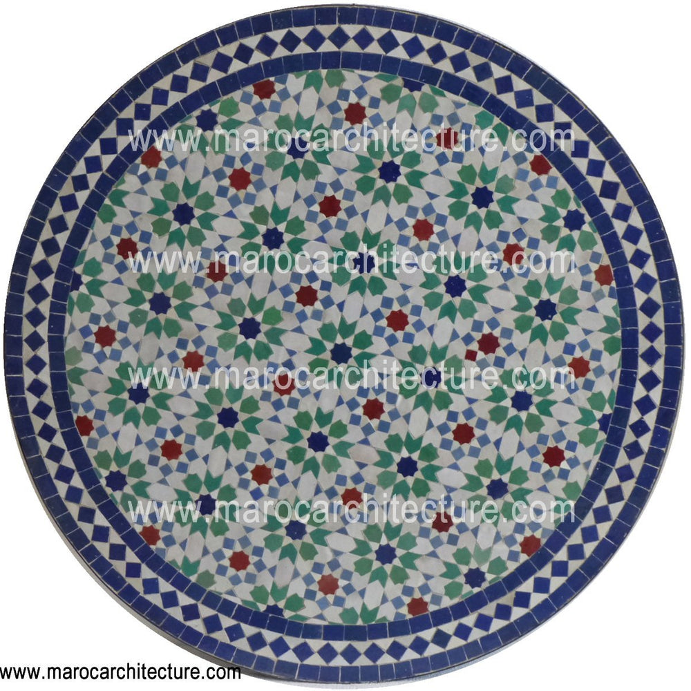 MOROCCAN MOSAIC TABLE 1912 - My Moroccan Tile
