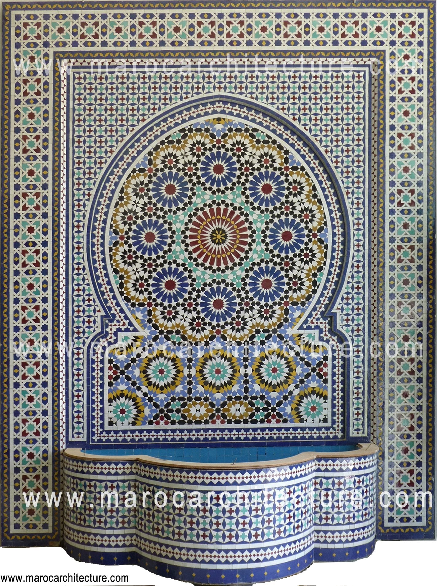 Mosaic wall fountain 2401 - My Moroccan Tile