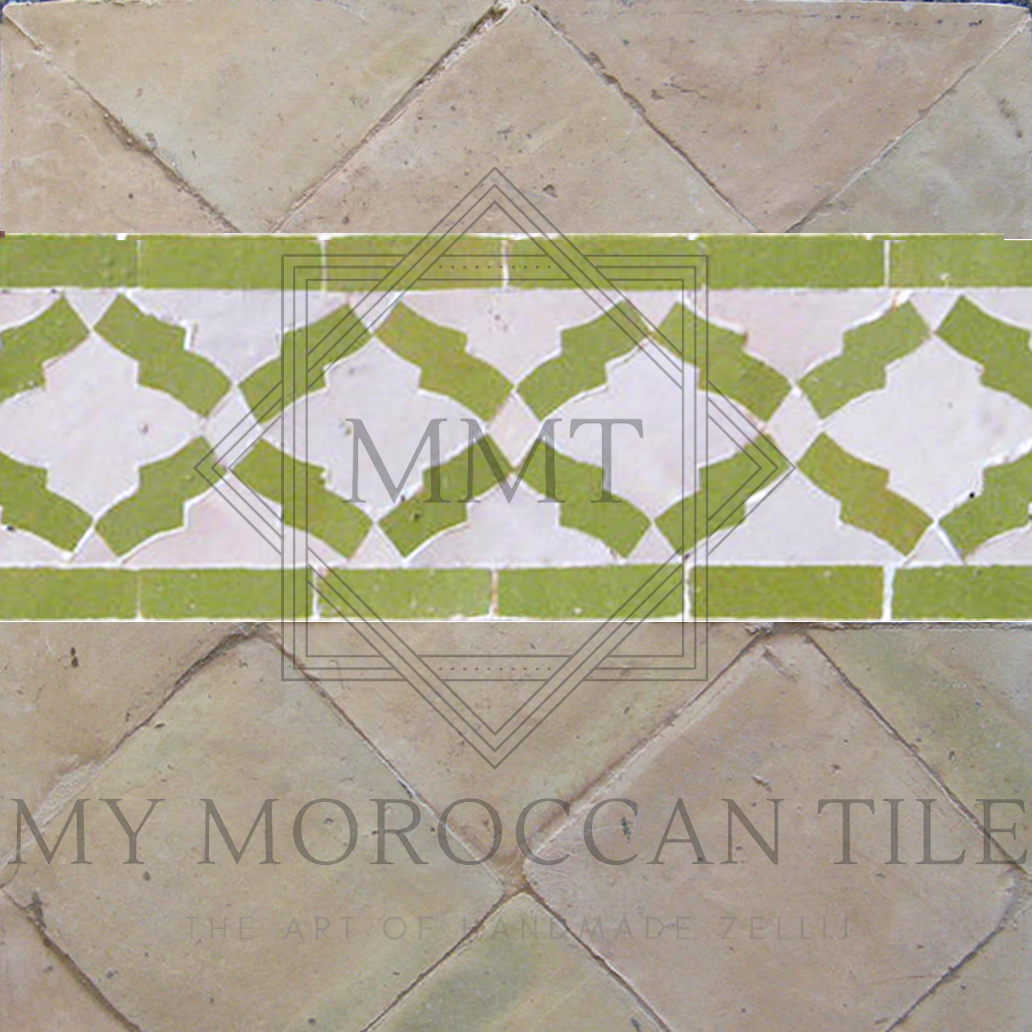 Arabesque mosaic border