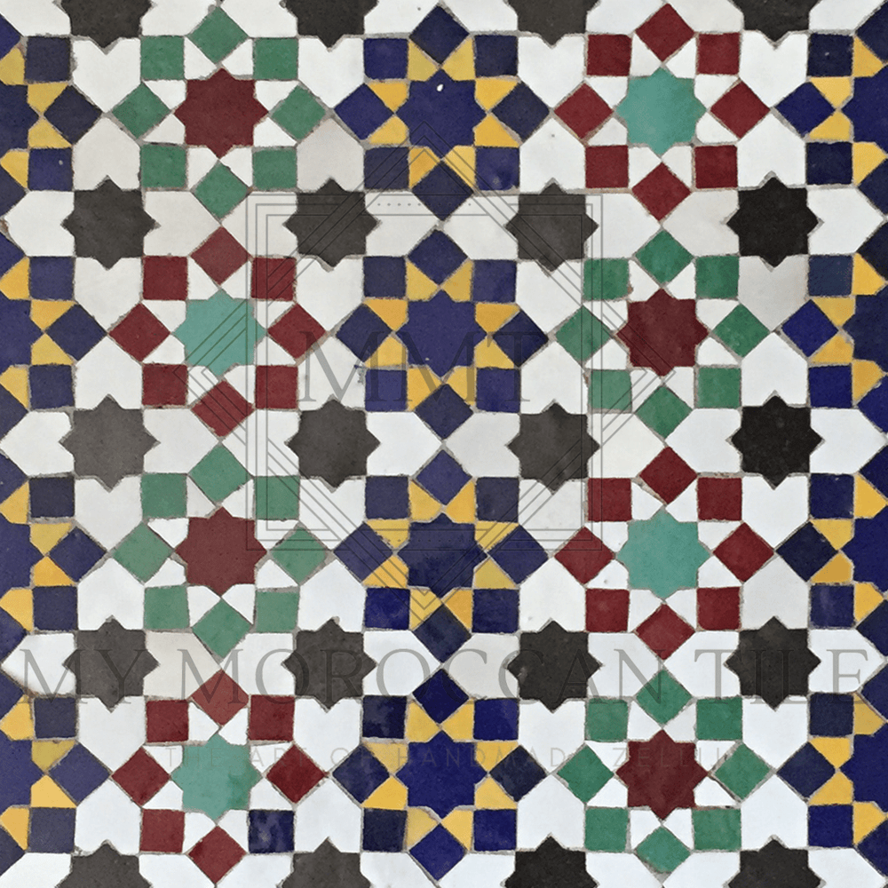 
                  
                    Tarsia Fez Mosaic Tile - My Moroccan Tile
                  
                