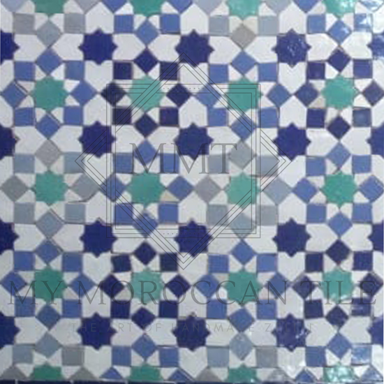 Carreau de mosaïque Tarsia Fès